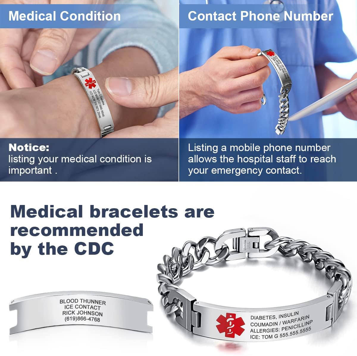Comparing 6 Personalized Medical Alert Bracelets